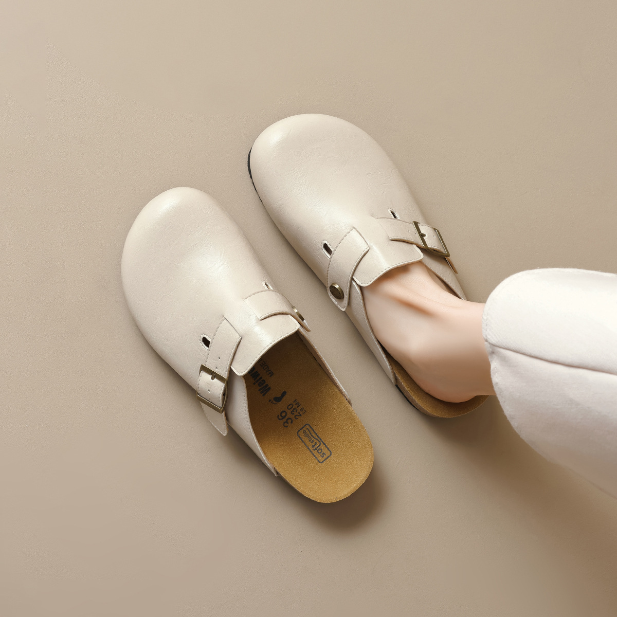 JHC-YW24 | Suede & Cork Retro All-Season Chunky Platform - Fujian Jinhongchang Sports Goods Co., Ltd.
