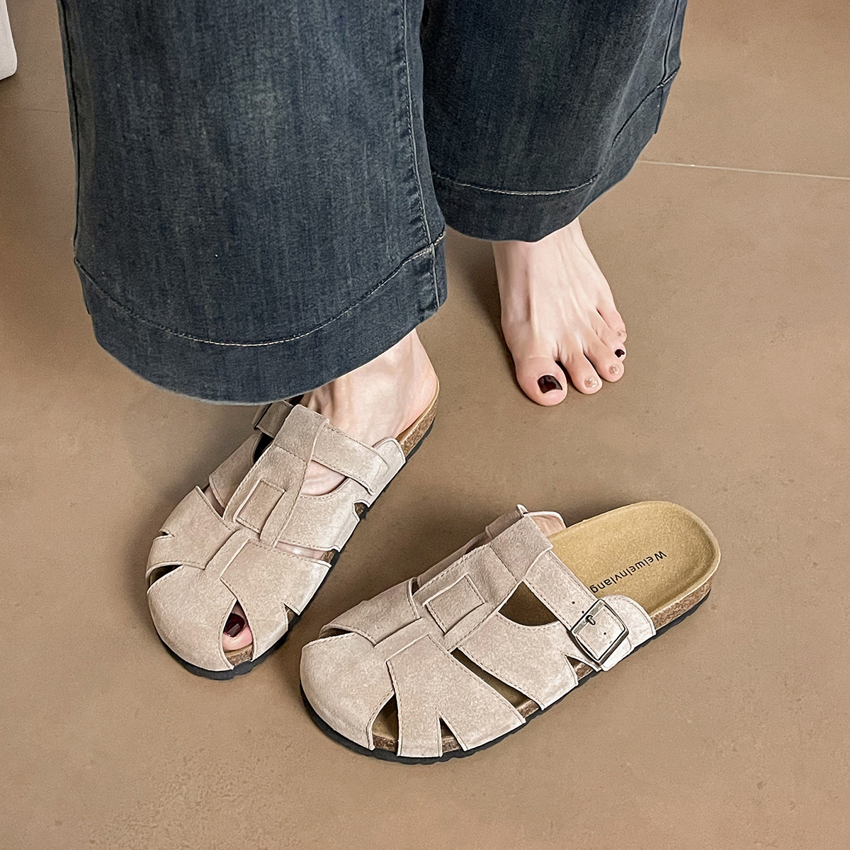 JHC-YW50 | Genuine Cow Leather Retro All-Season Chunky - Fujian Jinhongchang Sports Goods Co., Ltd.