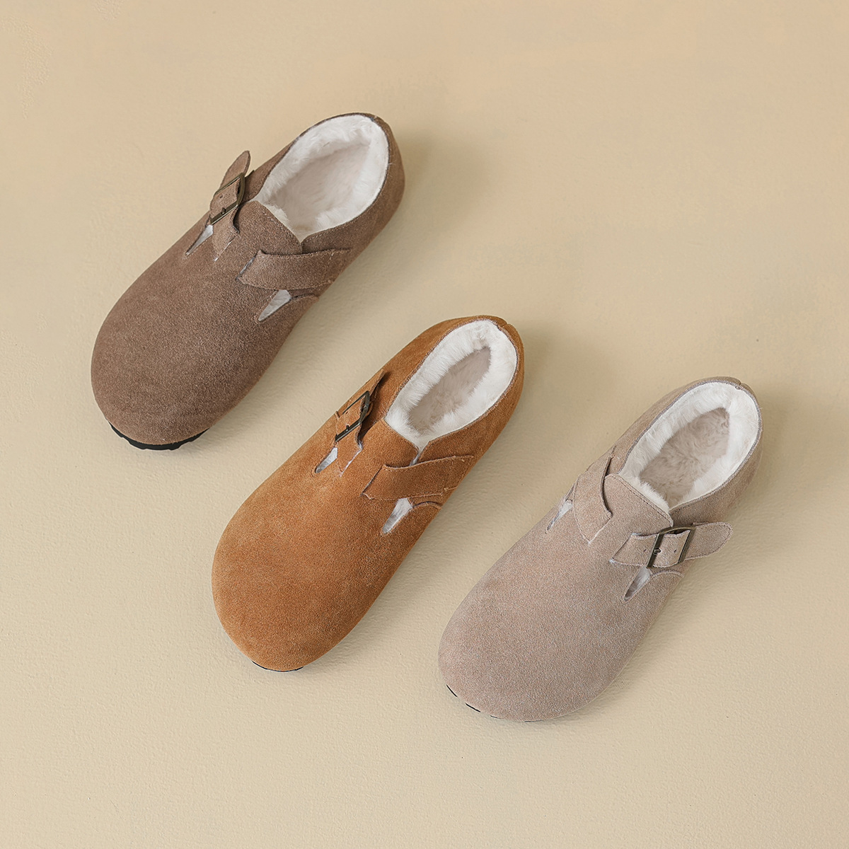 JHC-YW60 | Genuine Cow Leather Winter Shearling Fur-Lined - Fujian Jinhongchang Sports Goods Co., Ltd.