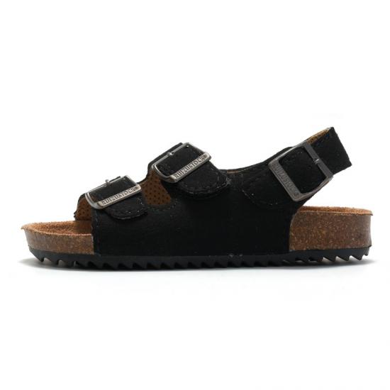 JHC-CCO039 | Children Leather Cork Slippers Boys Girls Flip Flops angle 6
