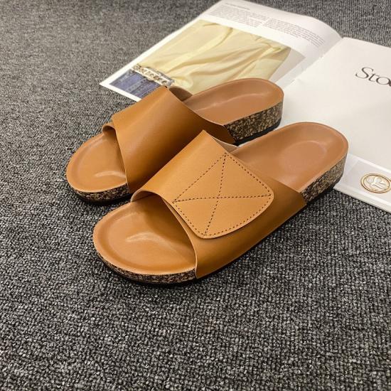 JHC-E201 | Fashion Girls Casual Cork Slippers Rubber Soft angle 2