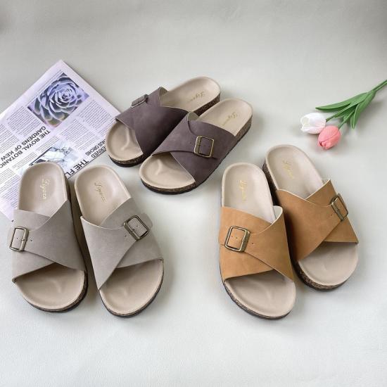 JHC-E202 | Women Men Summer Beach Slide Sandals Casual Soft angle 6