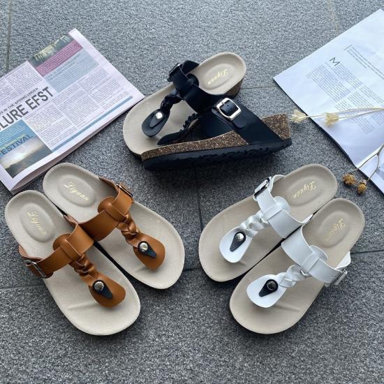 JHC-E203 | Fashion Wedges Flip Flops Women Cork Sole angle 6