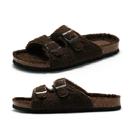 JHC-HZ00123 | 2024 Style Cork Double Strap Sandals Women's angle 2