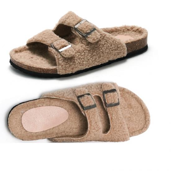 JHC-HZ00123 | 2024 Style Cork Double Strap Sandals Women's angle 4