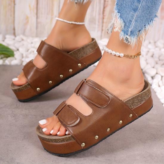JHC-HZ0031 | Women's Platform Comfy Open Toe Summer Shoes angle 3
