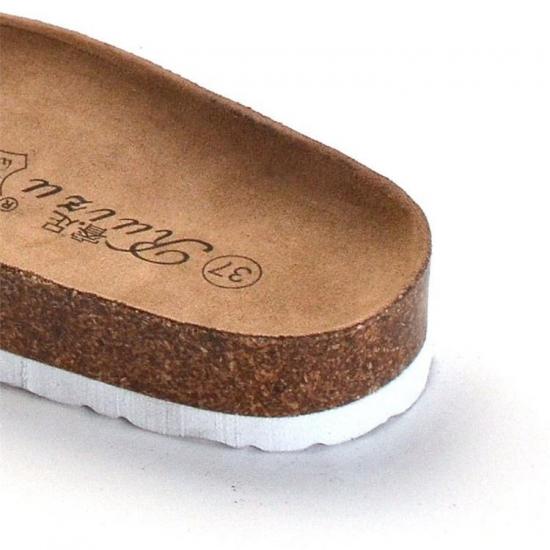 JHC-TX-137 | Ladies Slippers and Sandals Cork Flower Printing angle 5