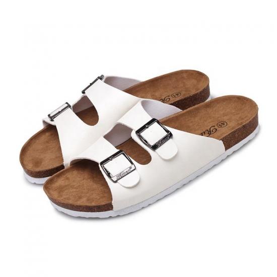JHC-TX-163 | Men Cork Slippers summer sandals buckle non-slip angle 2