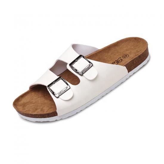 JHC-TX-163 | Men Cork Slippers summer sandals buckle non-slip angle 4