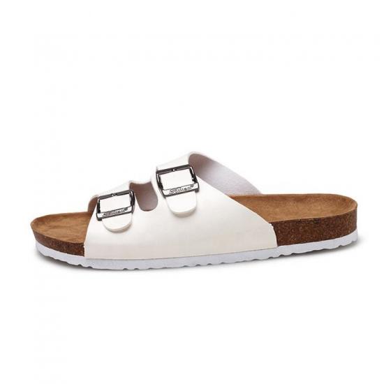 JHC-TX-163 | Men Cork Slippers summer sandals buckle non-slip angle 5