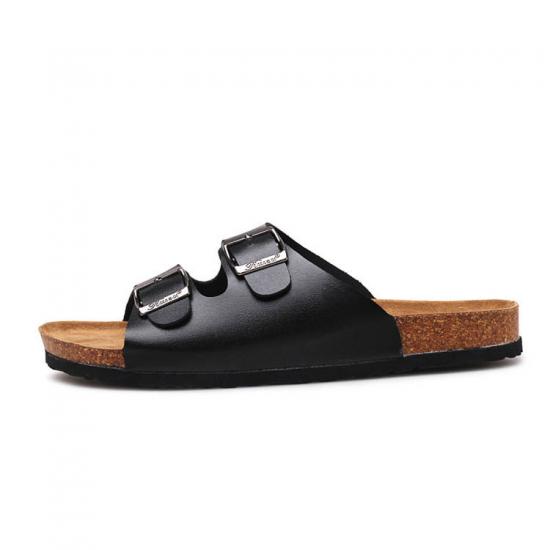 JHC-TX-163 | Men Cork Slippers summer sandals buckle non-slip angle 6