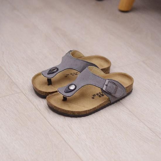 JHC-TX-166 | Children Cork Slippers Fashion Summer Slides angle 5