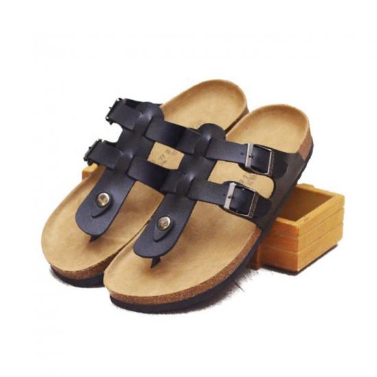 JHC-TX-167 | Unisex Cork Sole Slippers Casual Beach Double angle 2