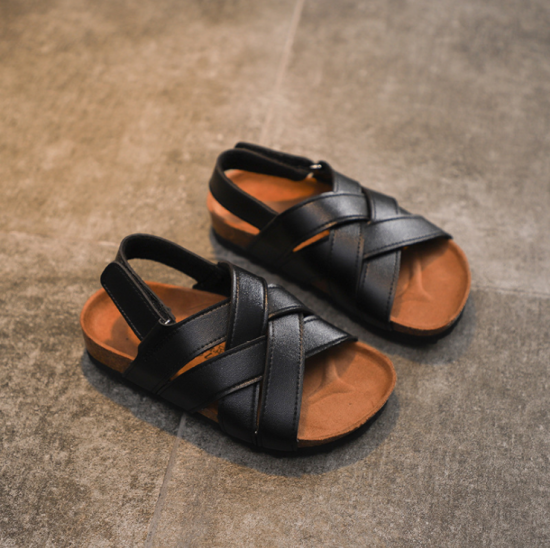 JHC-TX-94 | kids flat sandals slipper beach shoes eva sole angle 4