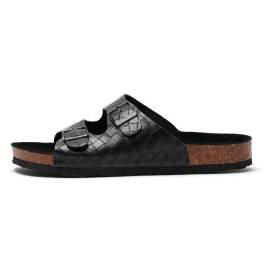 JHC-TX-M12 | Cheap Slides Sandals Thick Bottom Cork Slippers angle 2