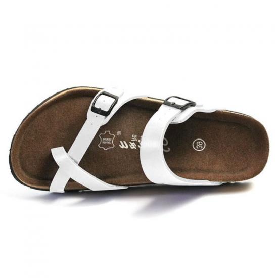 JHC-TX-m19 | custom logo slippers sandals men cross strap open angle 6