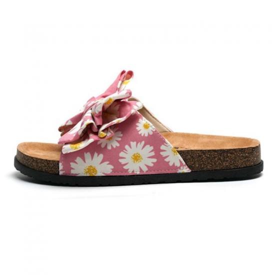 JHC-TX-M22 | Women Bow Sliders Sandal Summer Fancy Flat angle 6