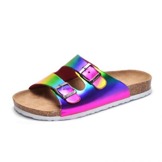 JHC-TX-M23 | Fashion Ladies Sole Cork Slippers Women Beach angle 3