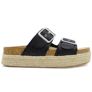 JHC-FS203 | Croc Printing Ladies Metal Buckle Platfo Cork - Fujian Jinhongchang Sports Goods Co., Ltd.