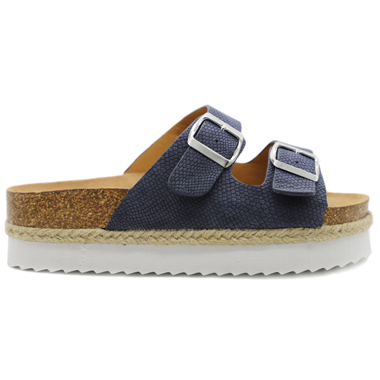 JHC-FS212 | Customized Ladies Snake Print Platform C Cork - Fujian Jinhongchang Sports Goods Co., Ltd.