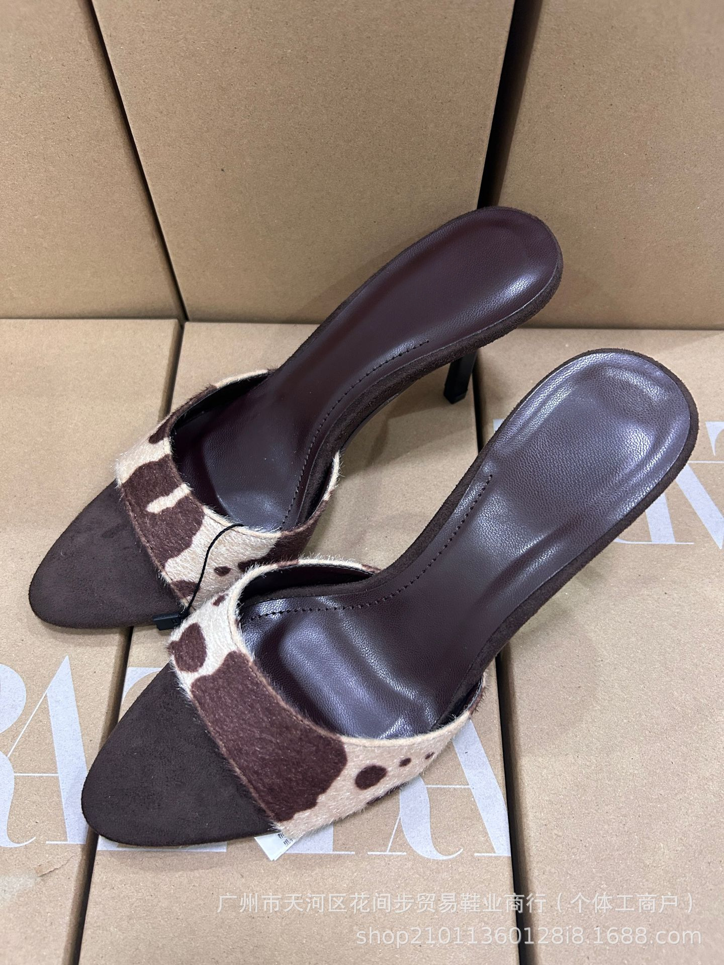 JHC-HB-250 | Slingback Pointed-Toe Stiletto Heel Heeled Slide angle 2