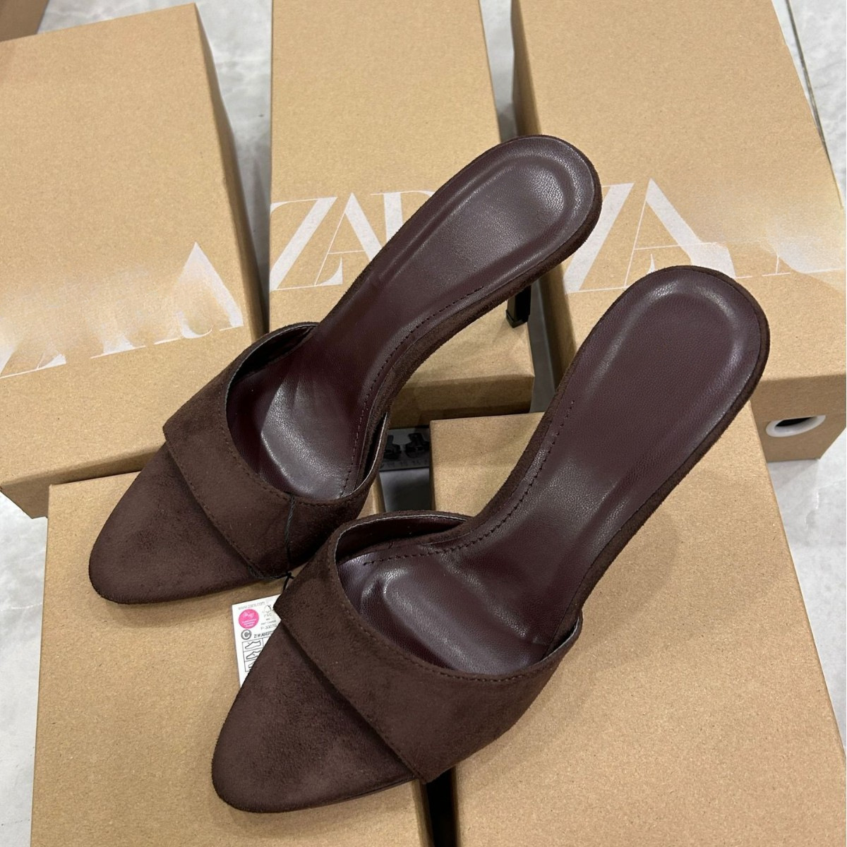 JHC-HB-250 | Slingback Pointed-Toe Stiletto Heel Heeled Slide angle 3