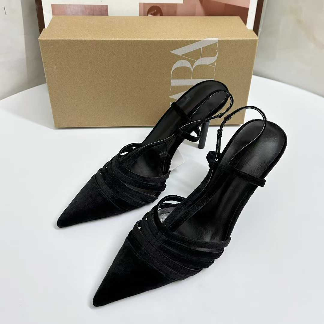 JHC-HB-072 | Pointed-Toe Stiletto Heel Dress Sandal angle 3