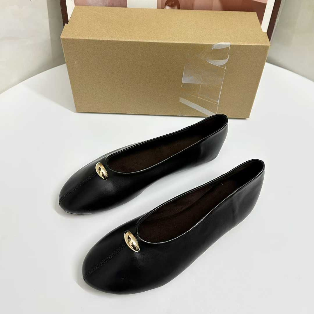 JHC-HB-137 | Round-Toe Flat Ballet Flat angle 2