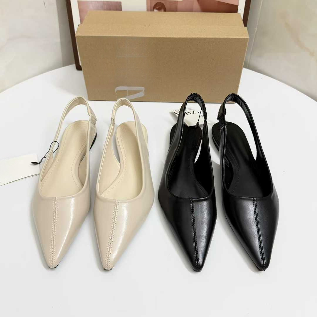 JHC-HB-077 | Minimalist Strap Pointed-Toe Flat Dress Pump - Fujian Jinhongchang Sports Goods Co., Ltd.
