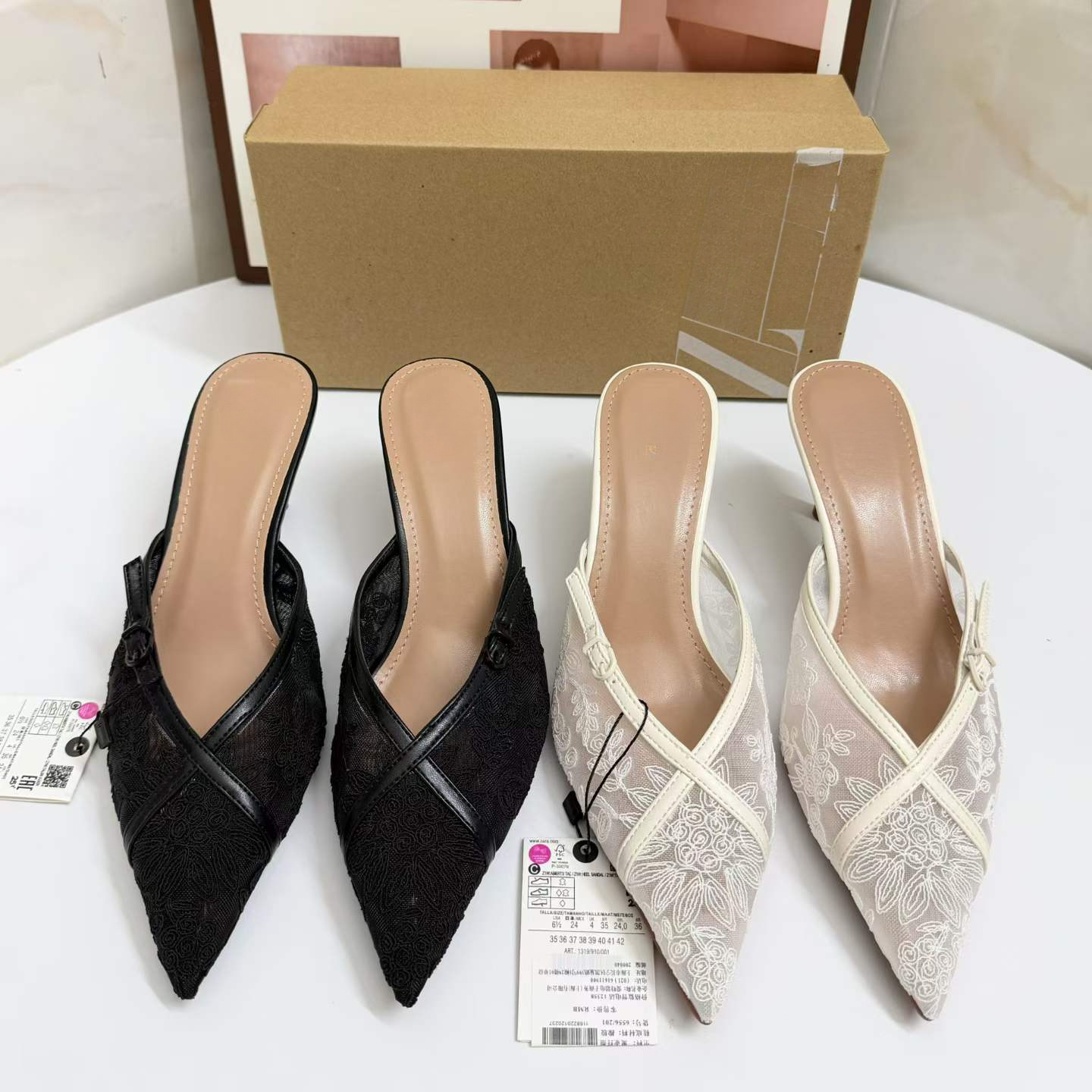 JHC-HB-213 | Breathable Mesh Minimalist Strap Pointed-Toe High-Heel Dress Sandal - Fujian Jinhongchang Sports Goods Co., Ltd.