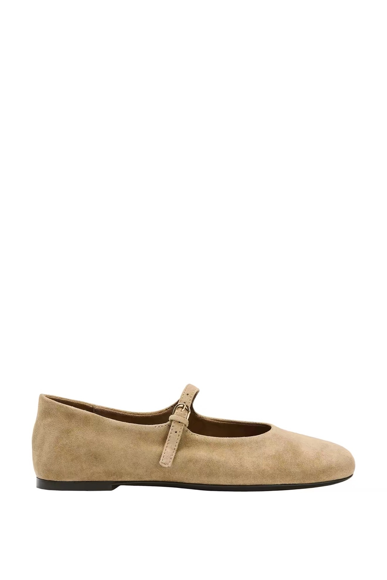 JHC-HB-168 | Metal Buckle Round-Toe Flat Mule Slide angle 2