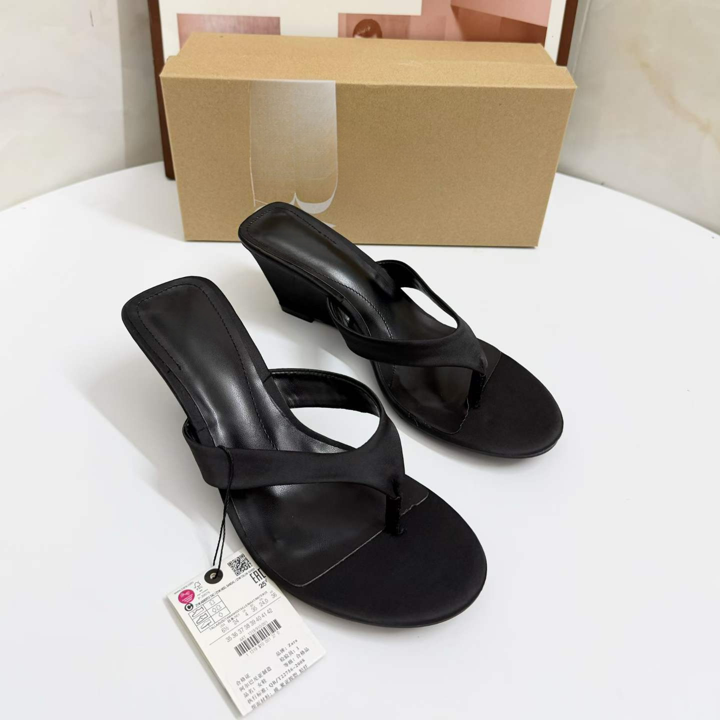 JHC-HB-244 | Round-Toe High-Heel Heeled Slide - Fujian Jinhongchang Sports Goods Co., Ltd.