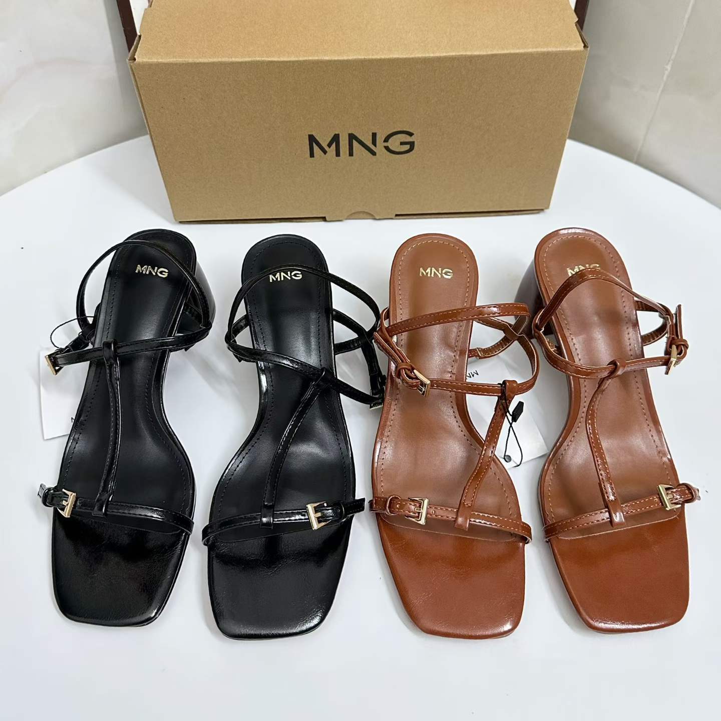 JHC-HB-080 | Square-Toe Block Heel Dress Sandal - Fujian Jinhongchang Sports Goods Co., Ltd.