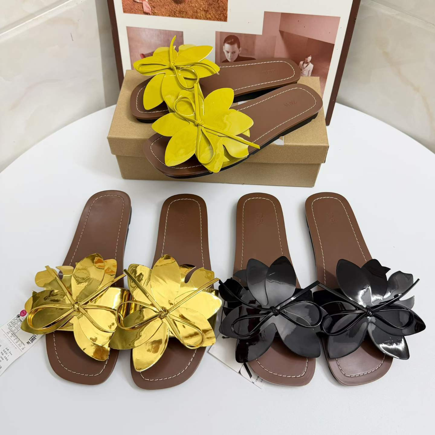 JHC-HB-288 | Bow Detail Flat Casual Slide Slipper - Fujian Jinhongchang Sports Goods Co., Ltd.
