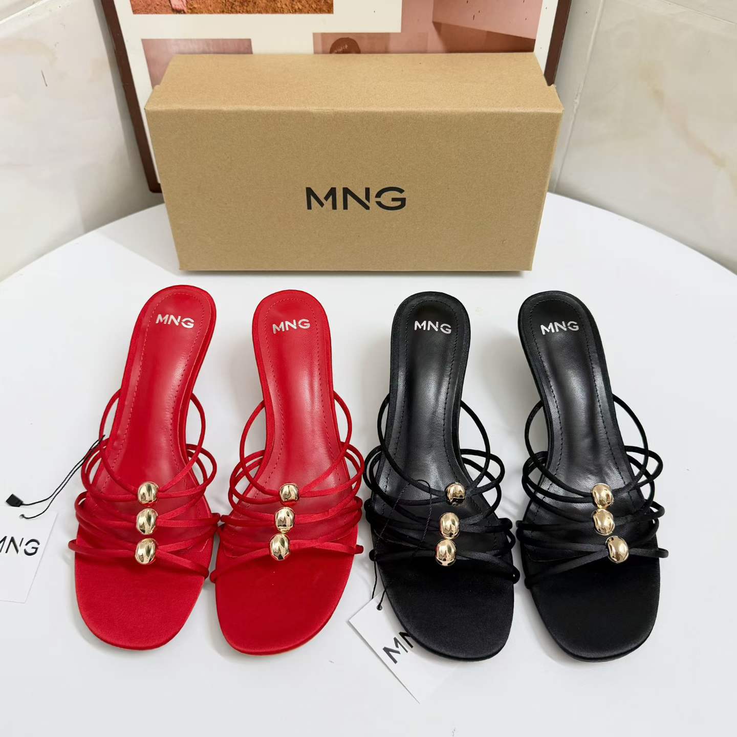 JHC-HB-063 | Minimalist Strap Stiletto Heel Heeled Slide - Fujian Jinhongchang Sports Goods Co., Ltd.