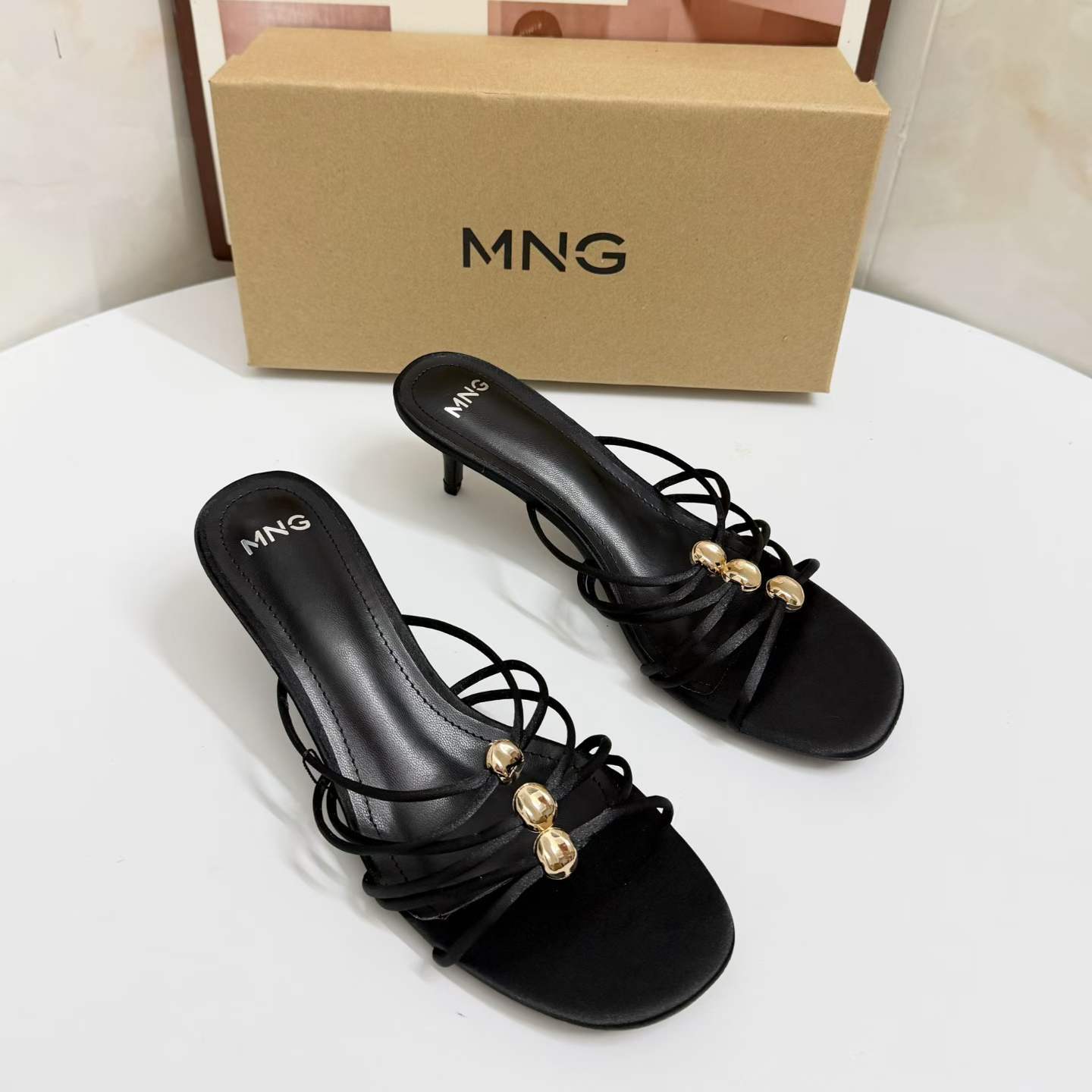JHC-HB-063 | Minimalist Strap Stiletto Heel Heeled Slide angle 3