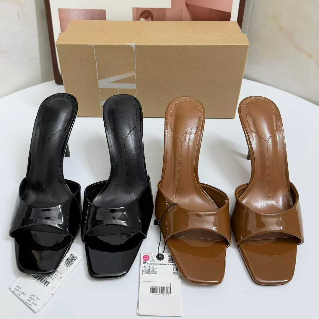 JHC-HB-200 | Minimalist Strap Slingback Square-Toe Stiletto Heel Dress Sandal - Fujian Jinhongchang Sports Goods Co., Ltd.