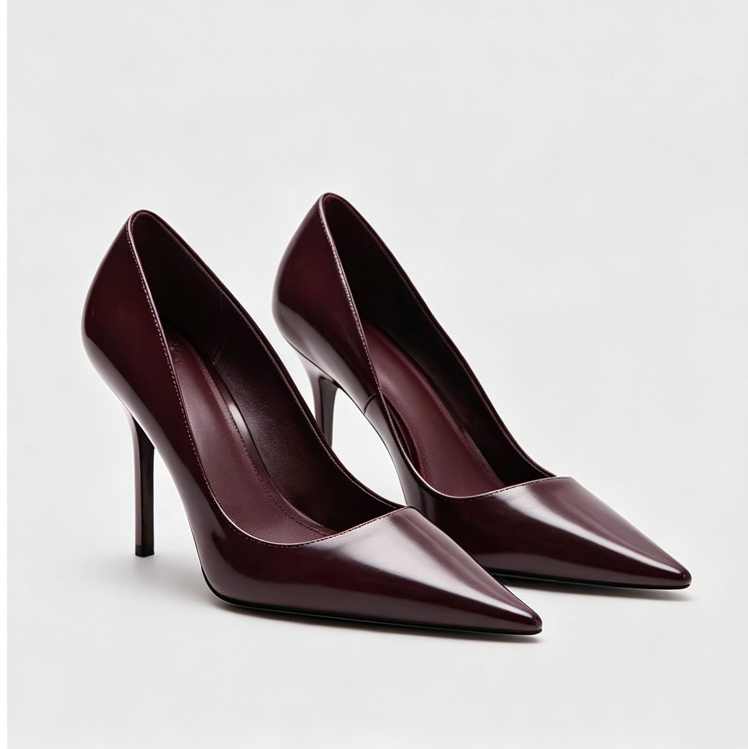 JHC-HB-057 | Patent Gloss Pointed-Toe Stiletto Heel Dress Pump - Fujian Jinhongchang Sports Goods Co., Ltd.