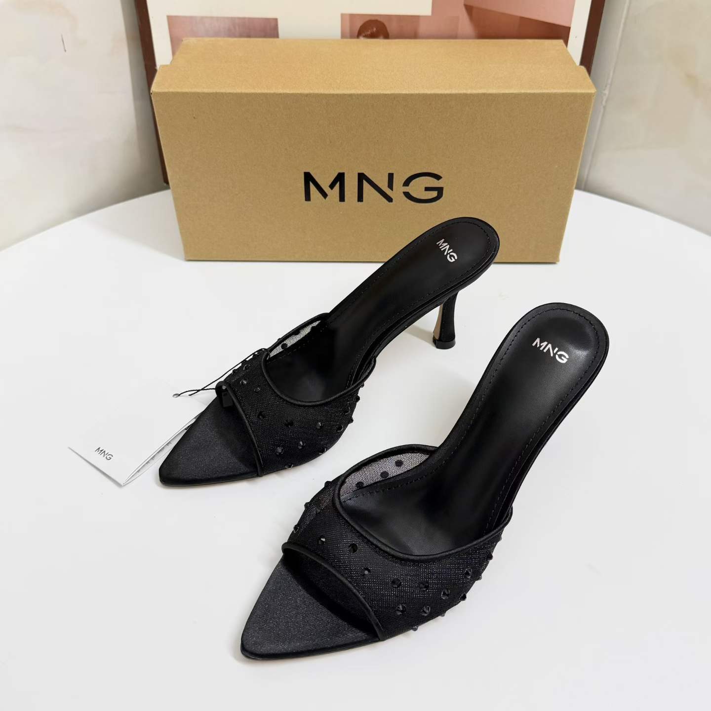 JHC-HB-083 | Pointed-Toe High-Heel Heeled Slide - Fujian Jinhongchang Sports Goods Co., Ltd.