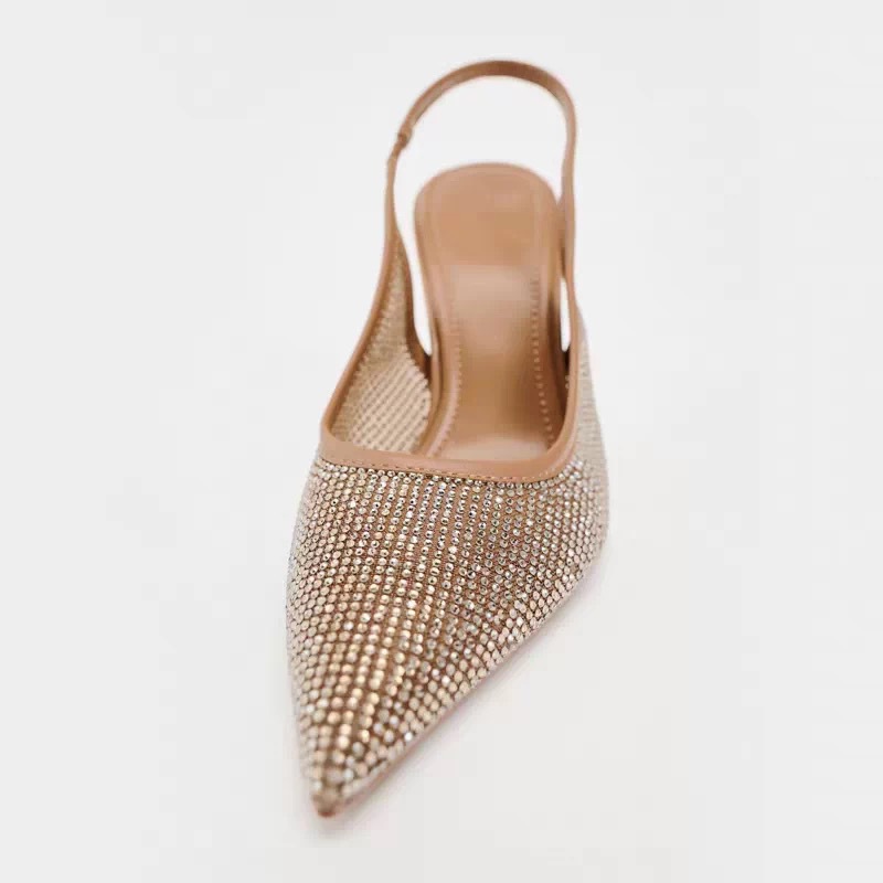 JHC-HB-152 | Rhinestone Embellished Slingback High-Heel Dress Sandal angle 3
