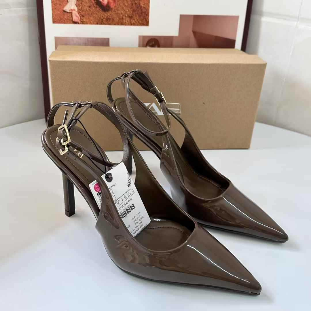 JHC-HB-268 | Minimalist Strap Slingback Stiletto Heel Dress Sandal angle 2