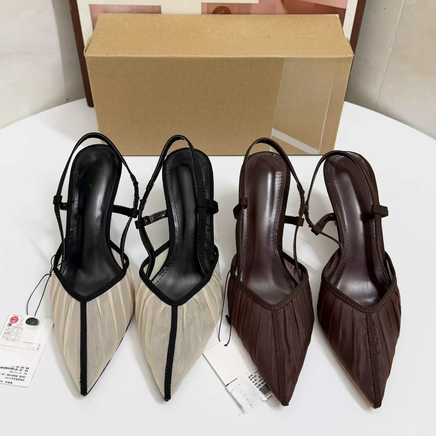 JHC-HB-265 | Pointed-Toe Stiletto Heel Dress Sandal - Fujian Jinhongchang Sports Goods Co., Ltd.
