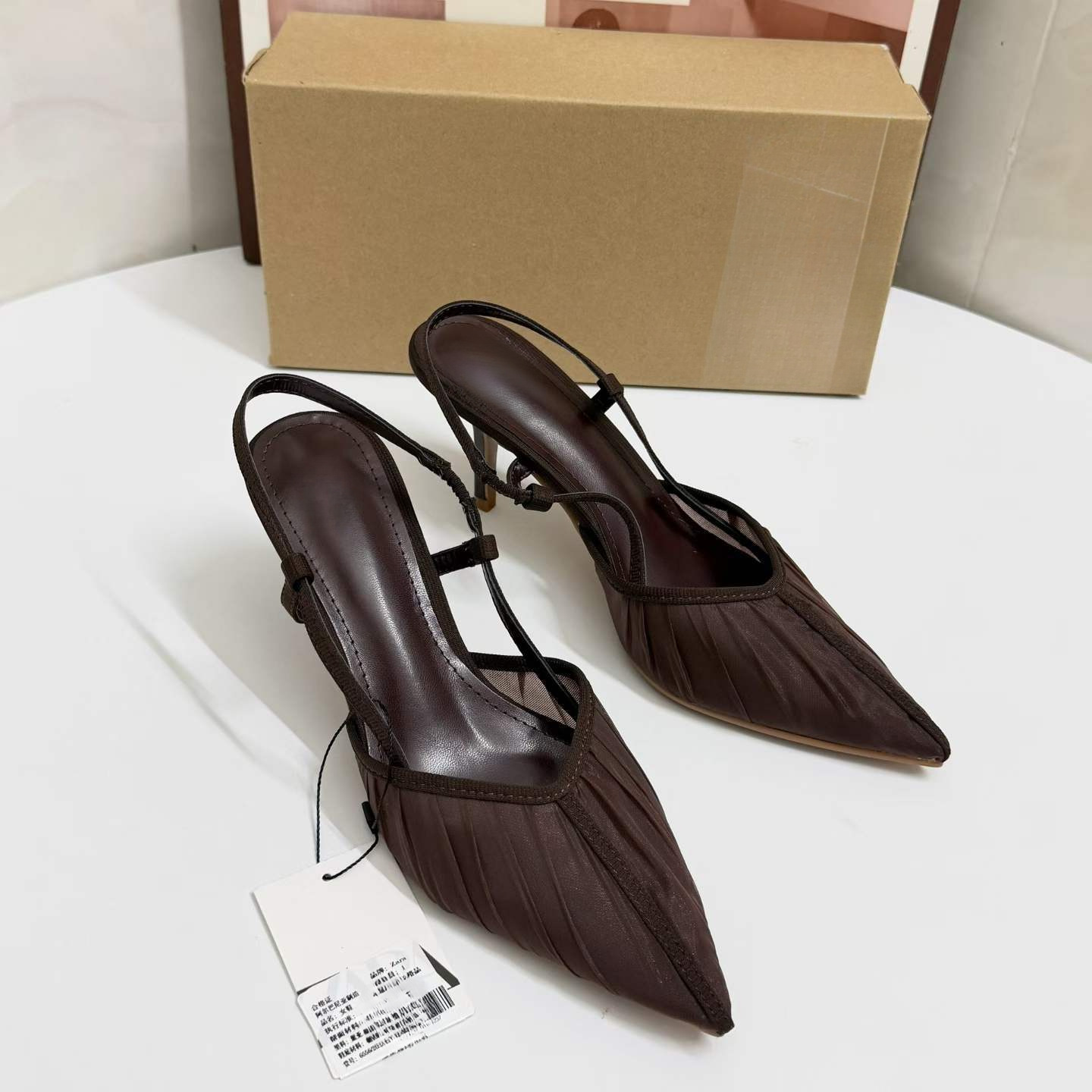 JHC-HB-265 | Pointed-Toe Stiletto Heel Dress Sandal angle 2