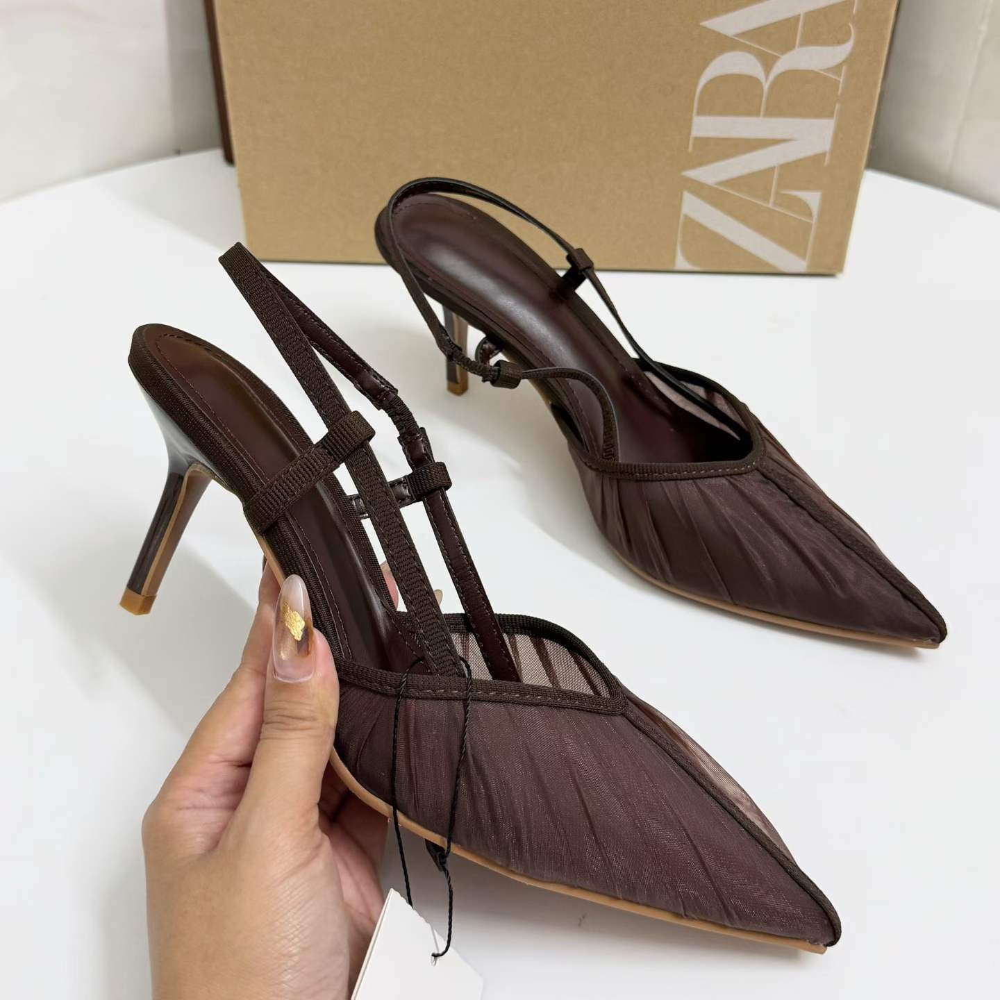 JHC-HB-265 | Pointed-Toe Stiletto Heel Dress Sandal angle 3