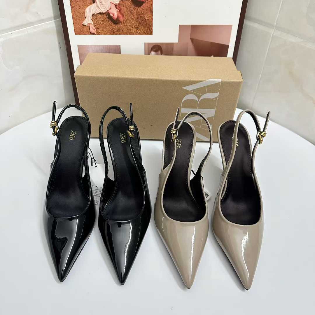 JHC-HB-092 | Patent Gloss Pointed-Toe Stiletto Heel Dress Pump - Fujian Jinhongchang Sports Goods Co., Ltd.