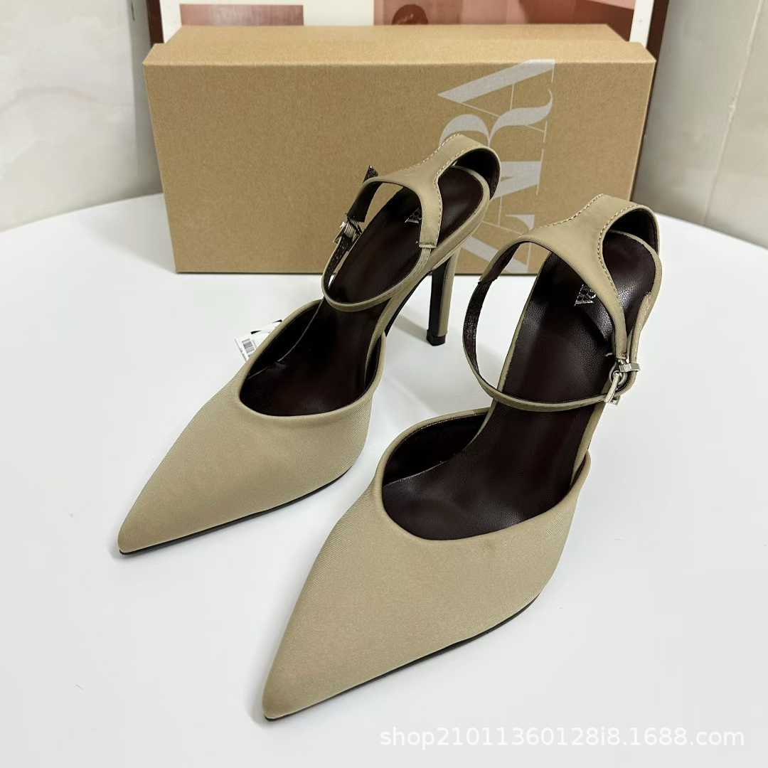 JHC-HB-257 | Pointed-Toe Stiletto Heel Mule Slide angle 2