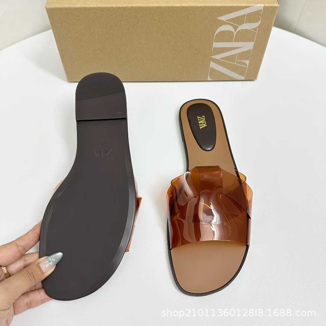 JHC-HB-121 | Square-Toe Flat Casual Slide Slipper angle 3