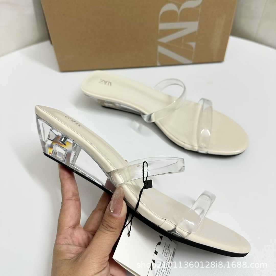 JHC-HB-139 | Minimalist Strap Round-Toe High-Heel Heeled Slide - Fujian Jinhongchang Sports Goods Co., Ltd.