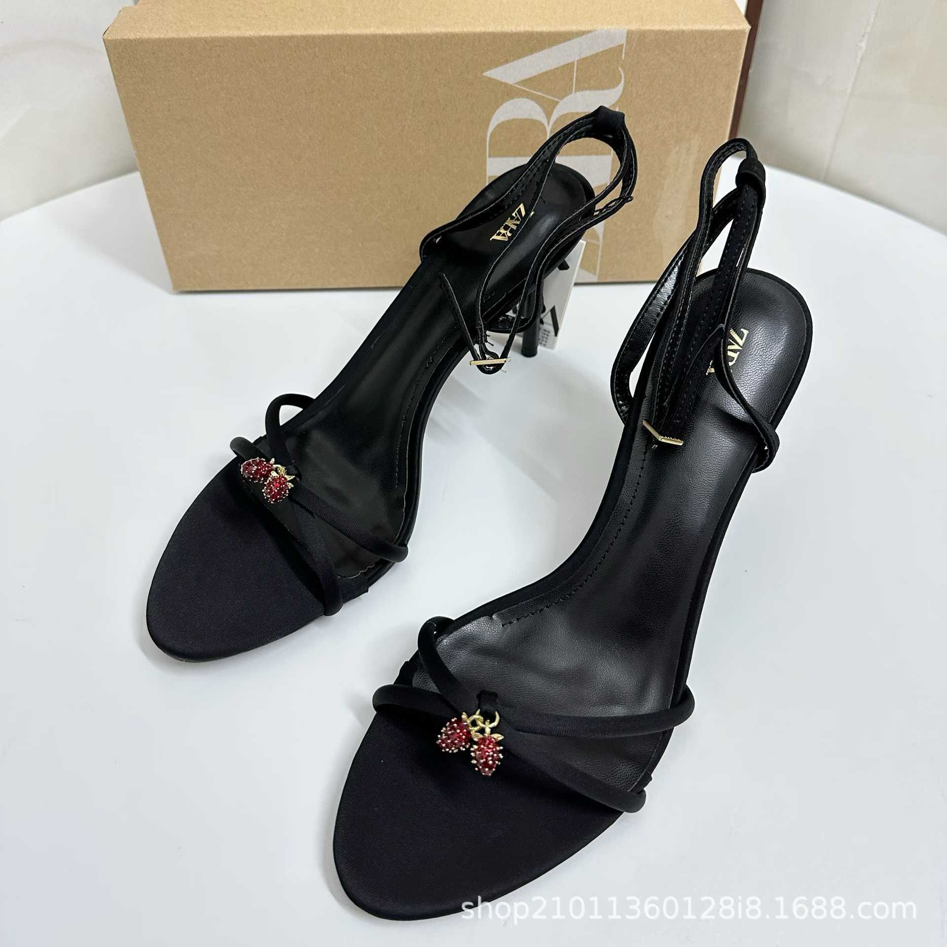 JHC-HB-150 | Rhinestone Embellished Stiletto Heel Dress Sandal angle 3