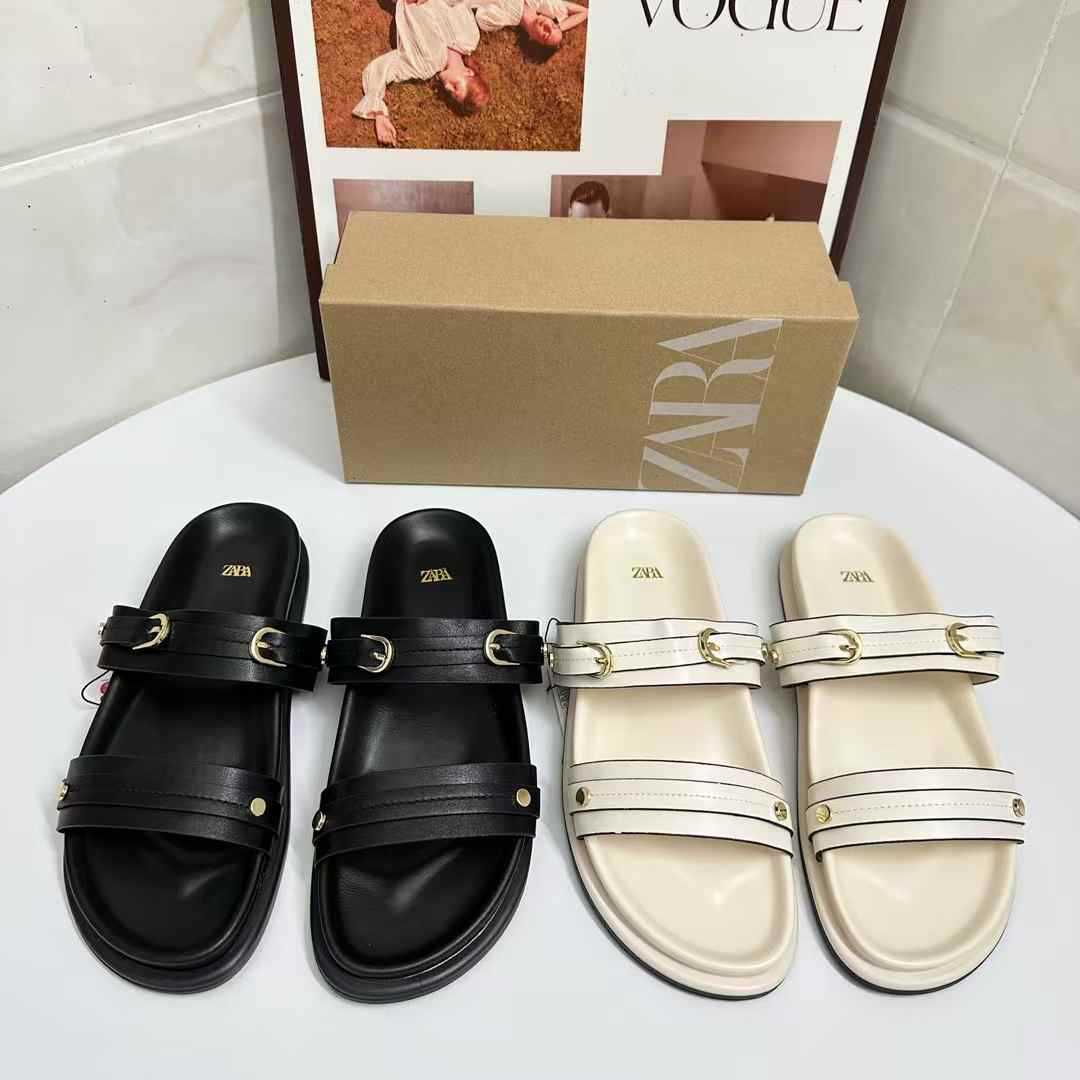 JHC-HB-306 | Minimalist Strap Round-Toe Flat Casual Slide Slipper - Fujian Jinhongchang Sports Goods Co., Ltd.